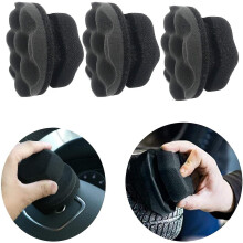 Tyre Care Applicator Set with Ergonomic Handle, Washable Foam Pad Keeps Fingers Clean