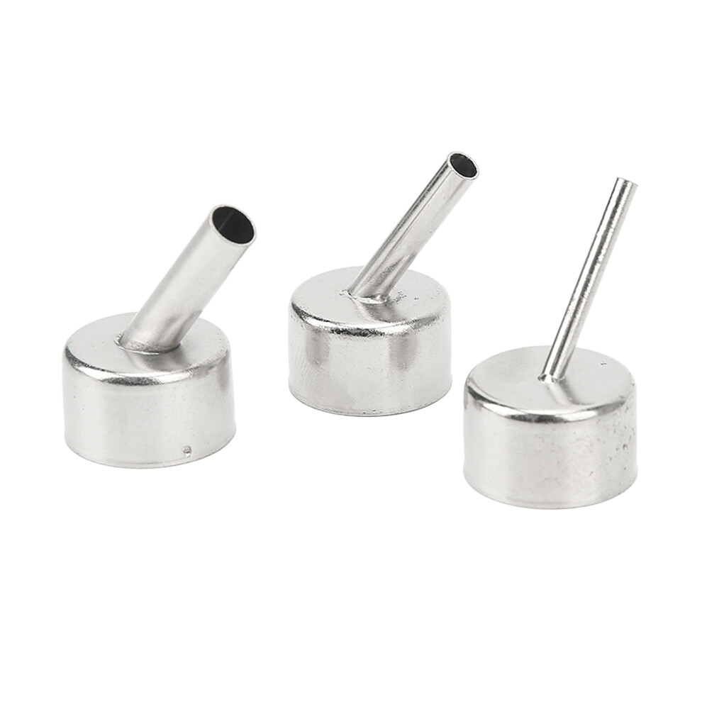 3Pcs Stainless Steel Heat Gun Nozzles Rustproof High Temp Resistant Tips 8781389684396