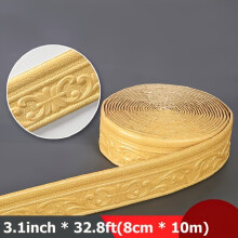 3D Schuim Kroon Plint, Flexibele Zelfklevende PVC Randstrook voor Binnenhoek Plafond en Muren, Afwerkingsprofiel