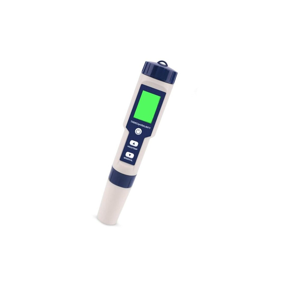 Water Quality Tester With Titanium Alloy Probe, Atc, 5-In-1 Ph Tds Ec Salinity Temperature Measurement For Pools, Aquariums, Drinking Water 6901508534629