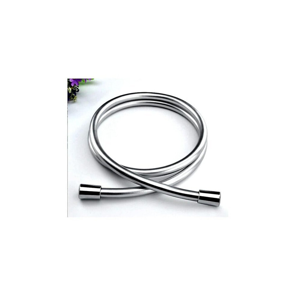 Anti-Tangle Shower Hose With Smooth Surface, Handheld Shower Extension Tube In Starlight Chrome, 1M/1.5M/2M 6901508531147