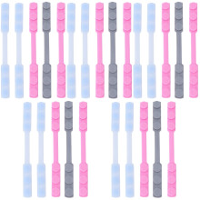 25Pièces Crochet Réglable Masque Protection Couleurs Variées
