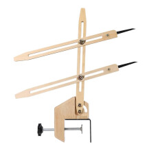 Medidor de Altura para Cerámica de Madera 42 cm, Base Ajustable para Piezas Uniformes de Arcilla, Uso en Tornos o Mesa de Trabajo