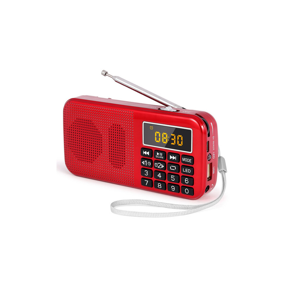 Digital Tuning Fm Radio, 30+ Hours Battery Life, Compact Design With Wrist Strap For Outdoor, Travel And Emergency Use 6901508504554