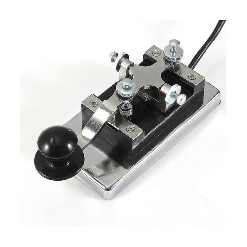 Κλειδί Morse K4, Ανοξείδωτο Ατσάλι, Βάση 0.8 kg, Βελτιωμένο Plug 3.5 mm για Λειτουργία CW