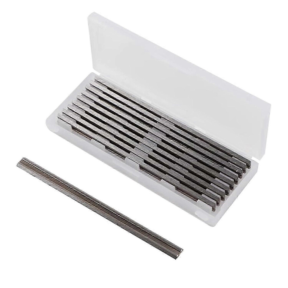 82Mm Hss Planer Blades Compatible With Makita Bosch Ryobi, Reversible Cutter For Hardwood And Softwood, 10 Blades 6901508482906