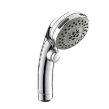 Handheld Shower Head with 6 Settings, Anti-Clog Rub-Clean Jets and Tool-Free Installation for Easy Setup, Chrome Finish