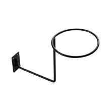 Porta casco da muro in acciaio con anello 13.5 cm, supporto per caschi moto e attrezzatura sportiva