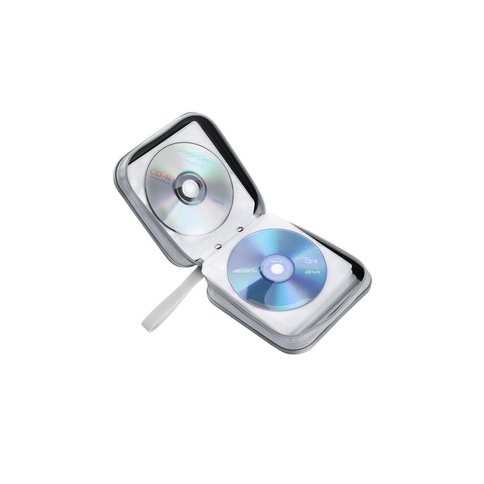 Scratch Moisture Resistant Cd Case, Holds 40 Discs In Hard Plastic, Portable Storage Organiser For Dvds 6901508508224