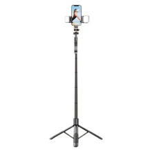 Asta per Selfie Treppiede Compatta 33 cm con Angolazione Regolabile e Base per Telefono