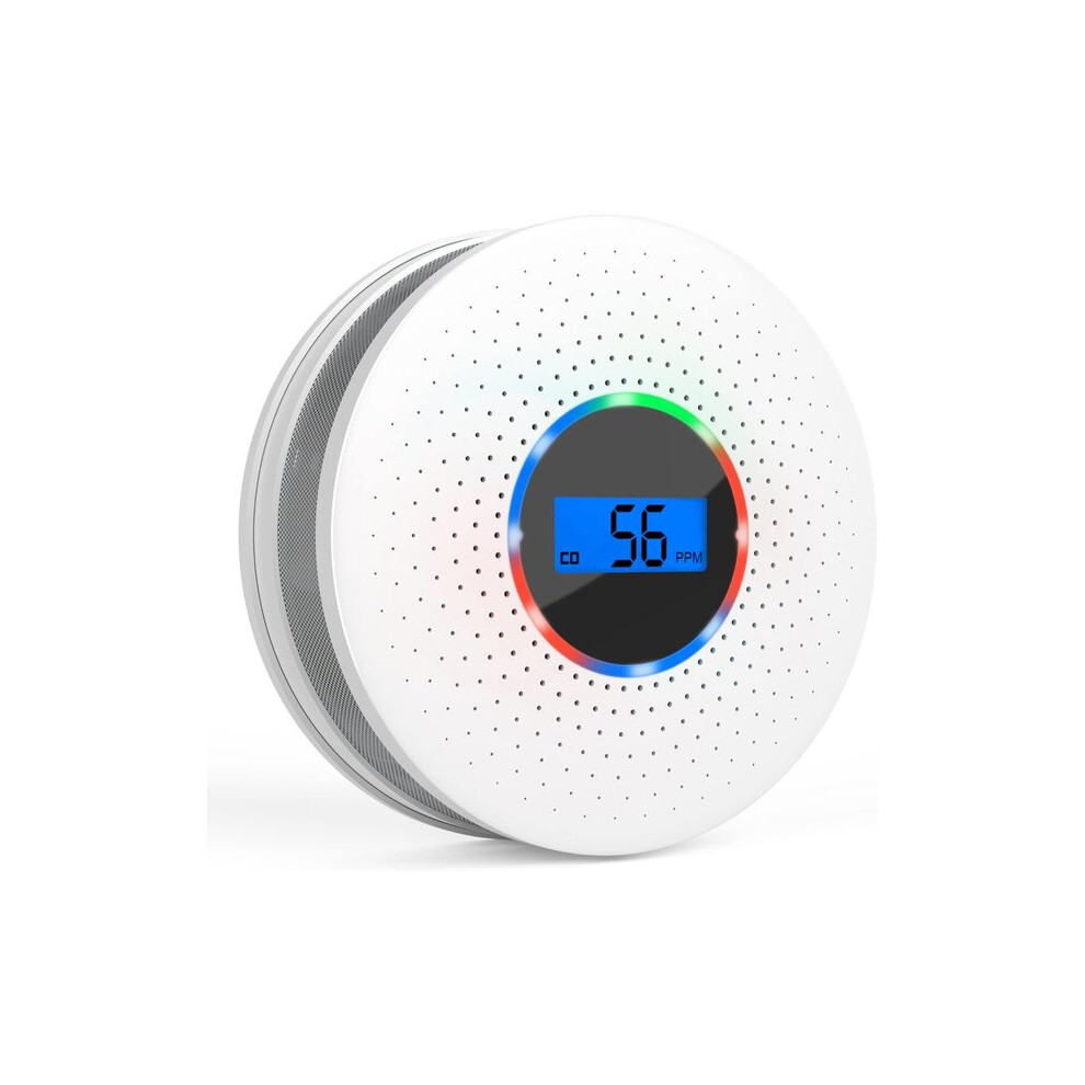 Photoelectric Electrochemical Dual Sensor Co And Smoke Detector With Real-Time Co Ppm Display - Compliant With Ul 217 And Ul 2034 6901508518063