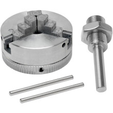 3-klauwplaat Z011 voor minidraaibank, M12x1 schroefdraad, klembereik 10-35 mm, zeer nauwkeurige zinklegering