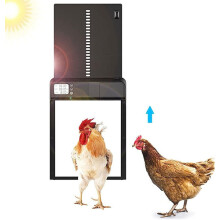 Auto Chicken Coop Door with Timer, ABS Aluminium Alloy Construction, Waterproof for Outdoor Use, Simple Installation in 10 Mins