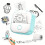 Portable Photo Printer compatible with iOS Android, Mini Wireless for Journaling and Creative Projects 1