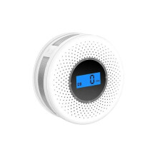 Rook- en koolmonoxidemelder met elektrochemische sensor, batterijgevoed, 85 dB alarm