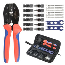 Ferramenta de Crimpagem Manual de Aço para Conectores Solares MC4 26-10AWG, Alicate Manual Ergonômico e Econômico de Trabalho
