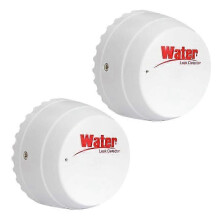 Slimme watersensor voor thuis, 2,4 GHz wifi-verbinding met lokaal geluids- en lichtalarm, lange batterijduur, 2 stuks van TUYA/Smart Life
