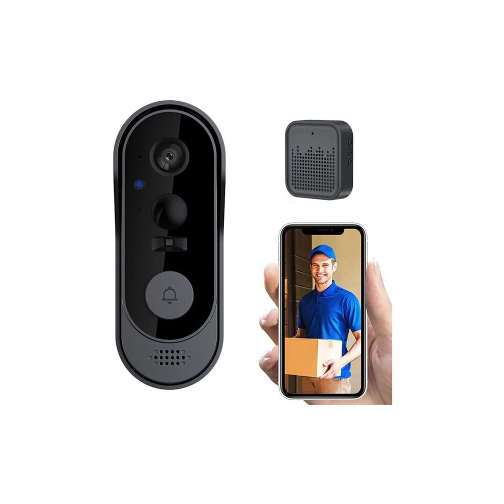 Smart Video Doorbell With Ai Person Detection Real-Time Hd Intercom, Ip65 Weatherproof, Wireless Wifi Installation 6901508515017