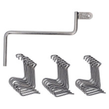 Kit tensor de alambre para cercas, clips de acero reutilizables con mango de ajuste para reparar alambres flojos.