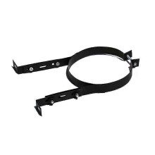 Support de cheminée réglable pour conduit de fumée de 150 mm, fixation en acier inoxydable pour cheminée et poêle, couleur noire