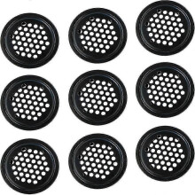 Vent Cover for Cabinets, 10-Pack Stainless Steel Air Vent Grille with Secure Buckle, Rust Resistant Durable