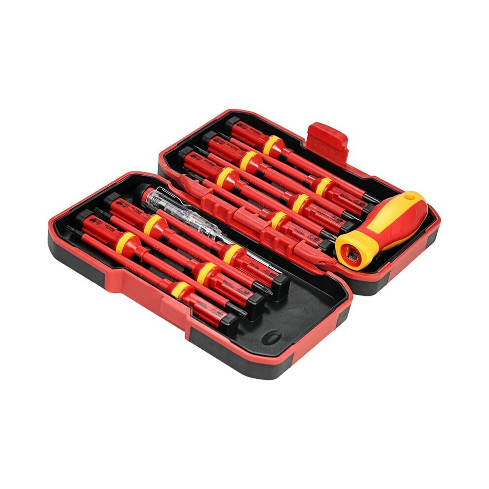 Insulated Screwdriver Set 1000V Voltage Resistant With Magnetic Tips And Ergonomic Handle For Electrical Repairs 6901508539457