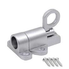 Fecho de Segurança Automático com Mola para Porta de Sótão, Alumínio, Anel Snap, Preto/Branco/Prata