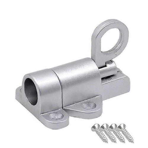 Self-Closing Latch - Spring Loaded Aluminium Alloy Automatic Door Latch with Snap Ring for Secure Loft Ceiling Hatch Locking