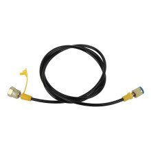 Hydraulische druktestslang 630 bar M16x2 BSP1/4 binnendraad, olie-, zuur- en alkalibestendig voor hydraulische testen.