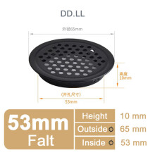 Round Hole Fan Cover Guard, 10-Pack Stainless Steel Mesh with Louvers for Cabinet Cupboard Ventilation Protection