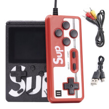 400-in-1 draagbare gameconsole met oplaadbare batterij, afstandsbediening voor tv-aansluiting, compacte console voor klassieke games