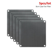 Copertura antipolvere per ventole PC, maglia in PVC lavabile compatibile con ventole computer, riduce polvere e rumore