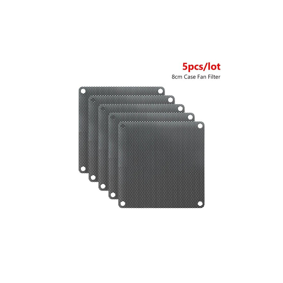 Pc Case Fan Dustproof Cover, Washable Pvc Mesh Filter Compatible With Computer Cooling Fans, Reduces Dust And Noise 6901508560635
