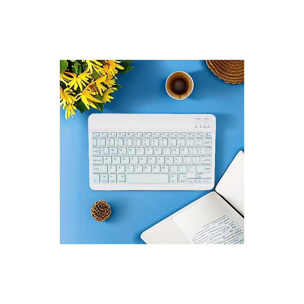 Rechargeable Wireless Mini Keyboard Compatible With Smartphone Tablet Laptop, Quiet Keys For Office Use 6901508543348