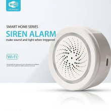 Tuya WiFi Smart Alarmgerät mit Sound und Licht, USB-Betrieb, Echtzeit-Benachrichtigungen, CE FCC Zertifizierung