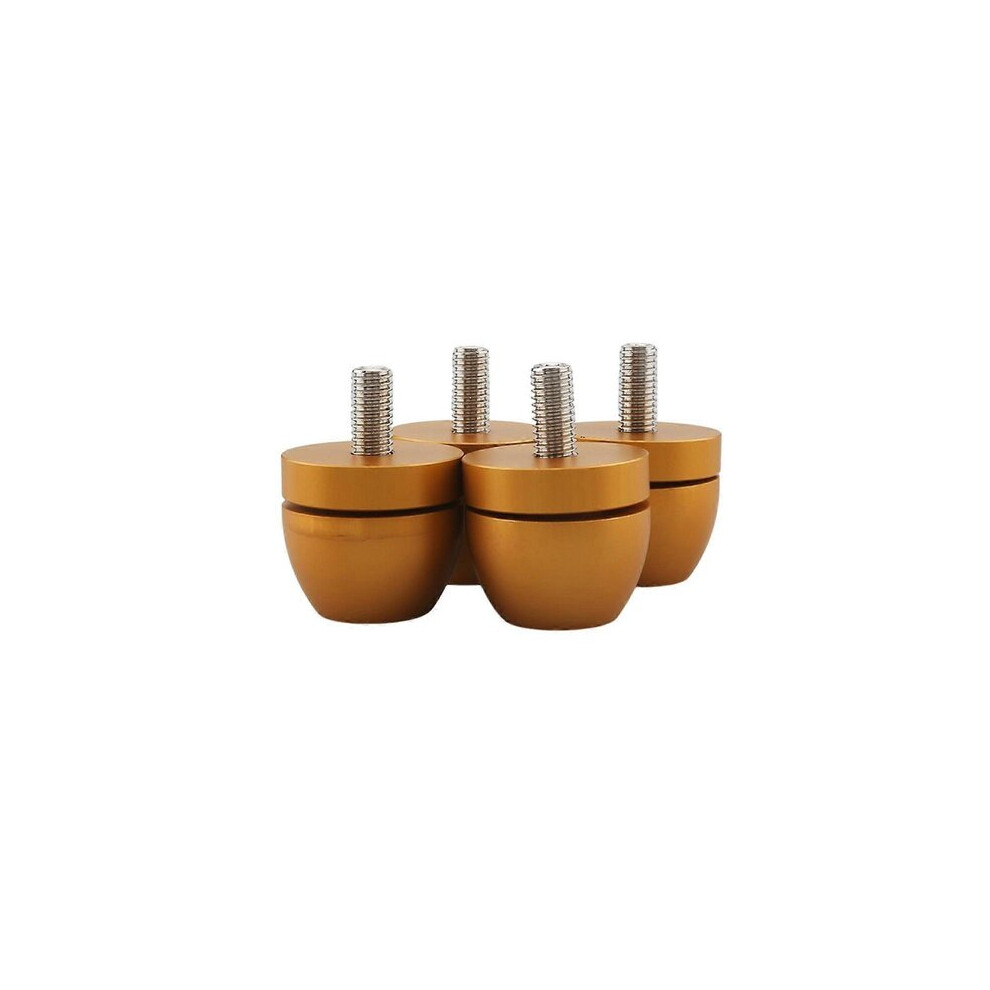 Heavy-Duty 160Kg Vibration Damping Balls, 4-Piece Set With M8 Screws, Cnc Machined Aluminium Alloy Stainless Steel For Dance Floor Lation 6901508543249