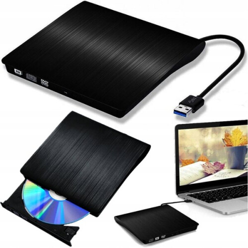 Εξωτερικός οπτικός δίσκος συμβατός με laptops, USB 3.0 για καύση CD/DVD