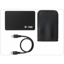 Enclosure para HDD/SSD SATA de 2,5" portátil com USB 3.0, Plug and Play, instalação sem ferramentas