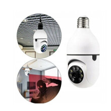 Draadloze cameralamp met tweewegsaudio, ingebouwde sirene, waterdicht ontwerp en gezichtsherkenning.