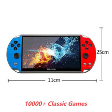 Console portatile per giochi con schermo 7 pollici, emulatore PS1, supporto TV HD, riproduzione musica e video