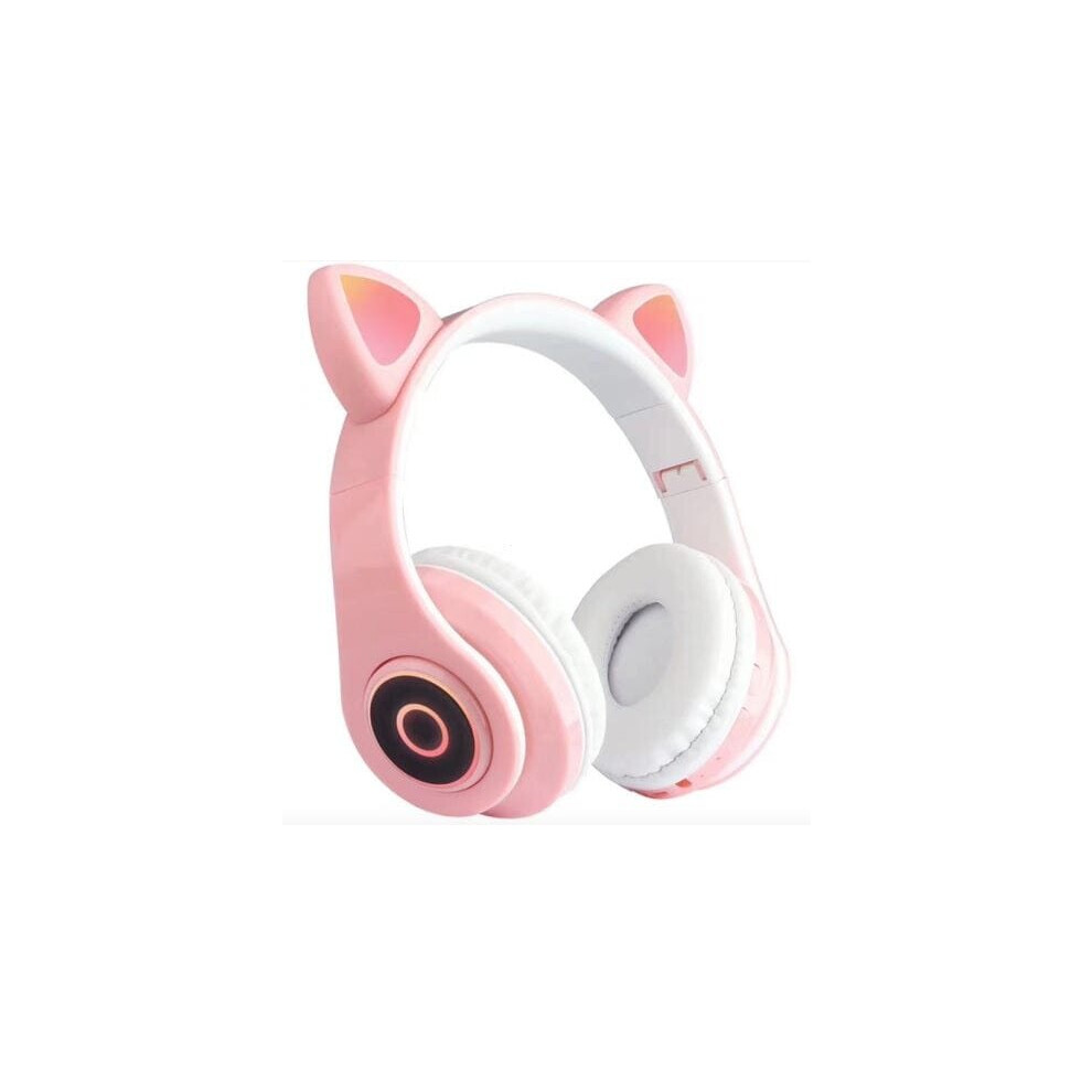Wireless Kids Headphones With Up Cat Ears, Bluetooth 5.0, 10-Hour Playtime, Microphone Foldable Design Light 6901508544925