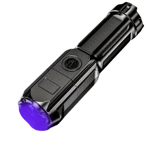 Φωτεινό Φακός UV Επαναφορτιζόμενος με USB Φόρτιση για Λεκέδες & Φθορίζοντα Υλικά