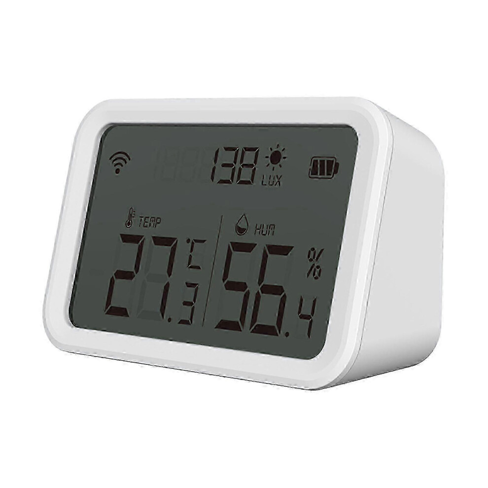 Wi-Fi Temperature Humidity Sensor With Real-Time Mobile Alerts And Smart Home Automation, Works With Alexa Google Assistant Via Tuya 6901508584334