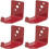 Secure Metal Fire Extinguisher Mounting Bracket for Wall, 4-Pack, Universal Fit for Quick Access 1