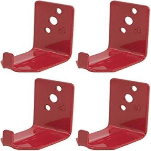 Secure Metal Fire Extinguisher Mounting Bracket for Wall, 4-Pack, Universal Fit for Quick Access