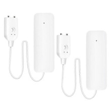 Zigbee waterlekdetector, 2 draadloze sensoren met alarm via smartphone-app voor realtime bescherming van uw woning.