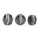 Ventilation Control Knobs Compatible with Ford Ranger PK 2009-2011, Replacement Set of 3, Silver, Plastic, Easy Installation 1