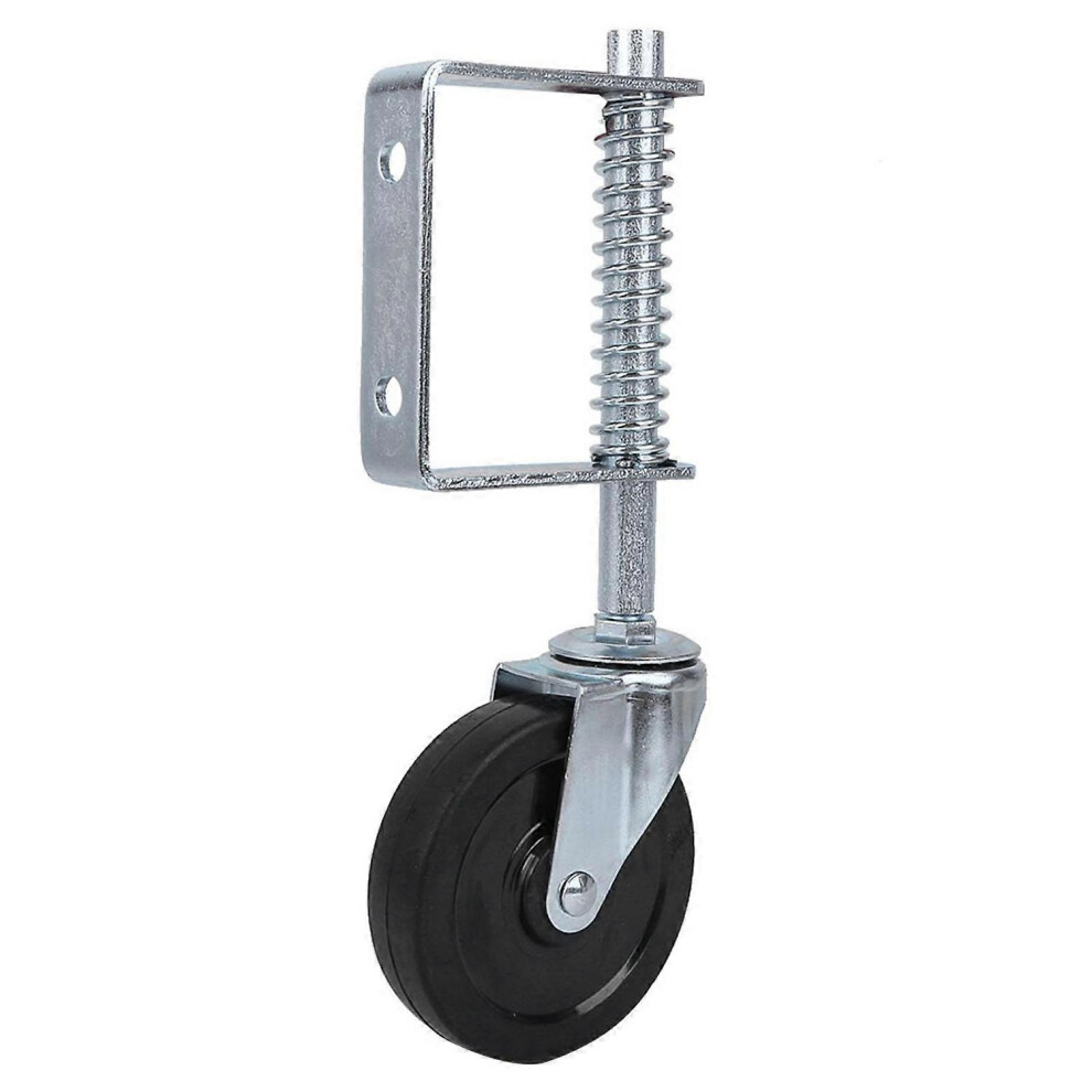 Heavy Duty Gate Caster Wheel With Spring Shock Absorption For Wooden And Tubular Farm Gates, 50Kg Load 6901508610286