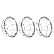 Detector Guards 3-delige set, roestvrijstalen beschermkap met eenvoudige installatie, voor verbeterde detectorveiligheid in kantoren en fabrieken.