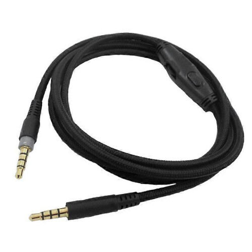 Câble tressé avec commande de volume et de coupure du micro intégrée, compatible avec les casques HyperX Cloud Alpha, Cloud Core et Flight. 2